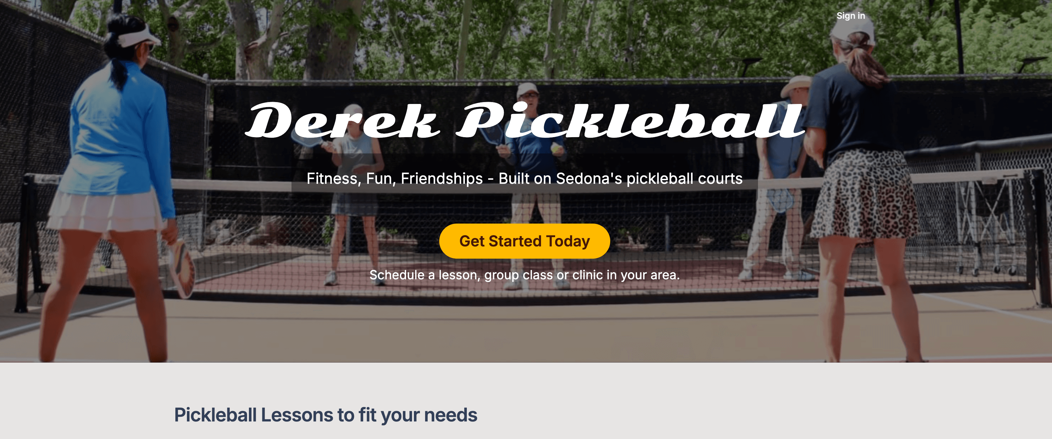 Sedona Pickleball Lessons